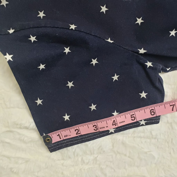 Vintage Carole Little Sport 4th of July Miss Firecracker Stars Blue Shirt Size M - Picture 5 of 8